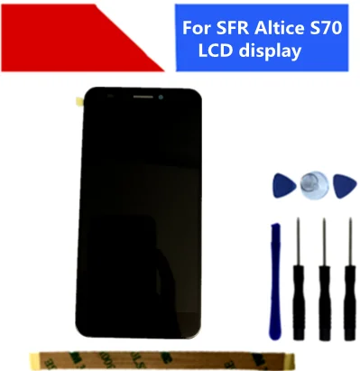 Дигитайзер сенсорного экрана и ЖК-экран в сборе с инструментами черного золотого