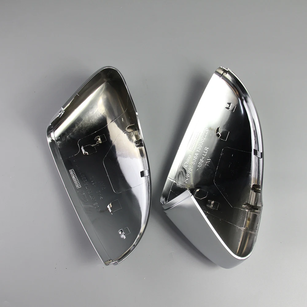 Новинка 2018 1 пара матовых хромированных крышек для зеркала заднего вида чехол