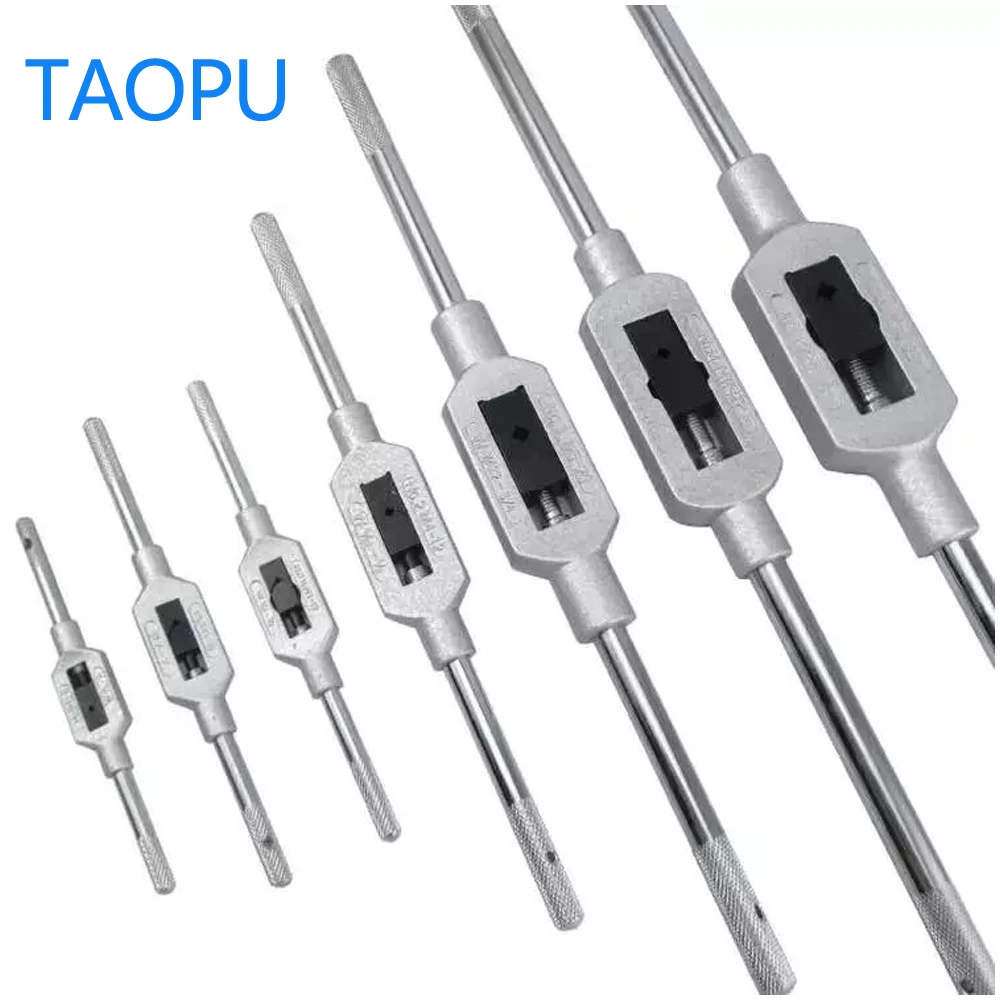 

M1-8 M1-10 M1-12 Adjustable Tap Wrench For Thread Tap Handle Steel Hand Tap Holder Tapping Reamer Tool M4-12 M5-20 M9-27 M13-32
