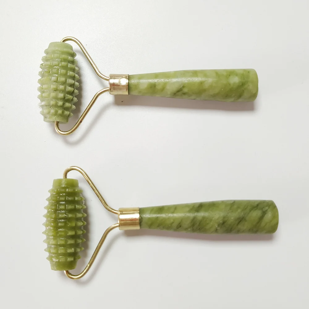 1 шт. массажер для лица с нефритовыми камнями | Красота и здоровье