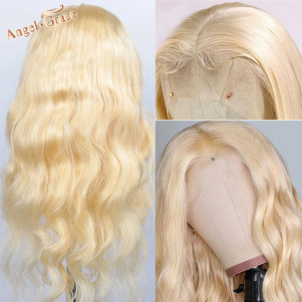 Светлый парик на шнуровке спереди Angel Grace 613 часть 13*1 T Бразильский фронтальной