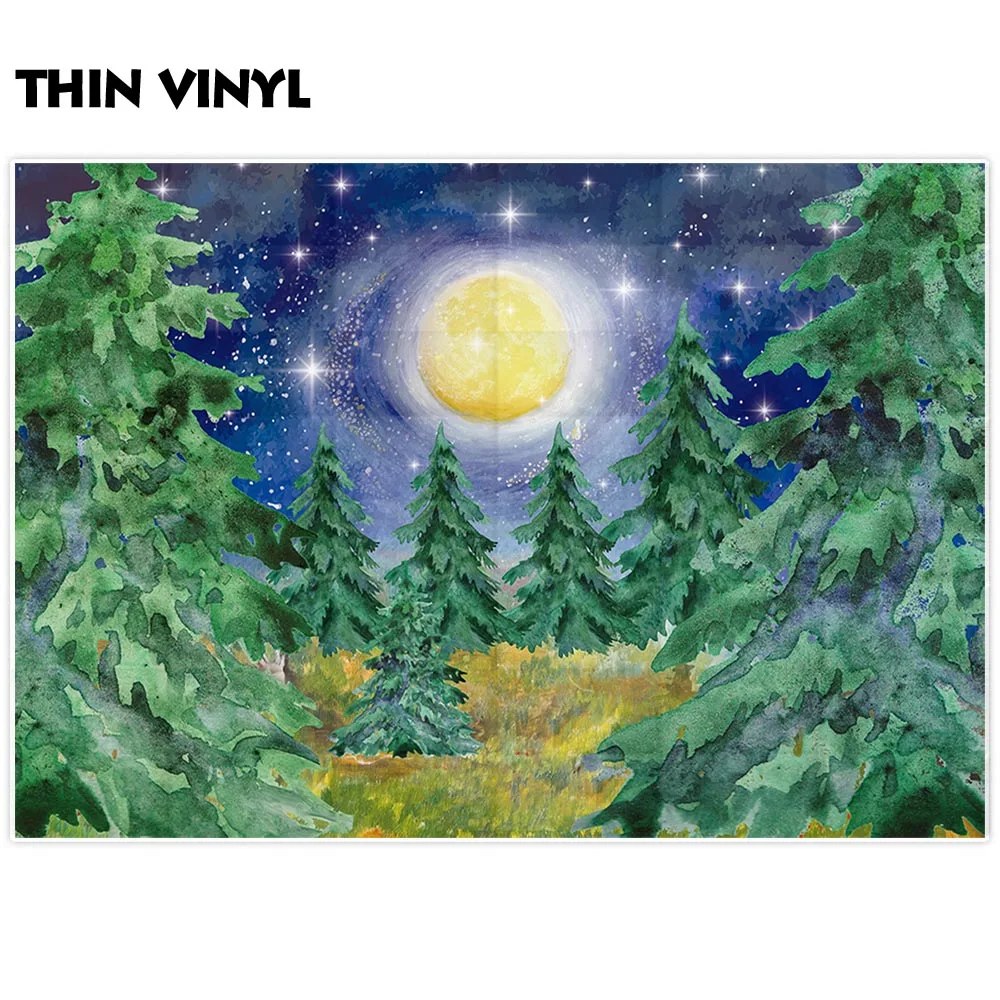 Фон для фотосъемки с изображением леса и сосны | Электроника