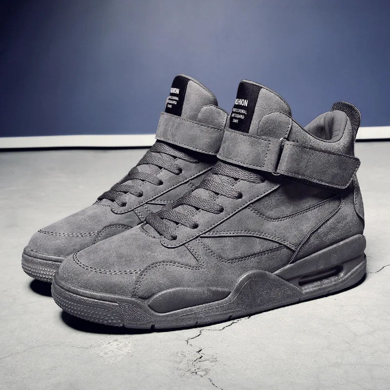 

Classic Mens Casual Air Shoes Outdoor Running Sport Shoes High-top Sneakers Breathable Walking Shoes Leather Sneakers Size 39-45