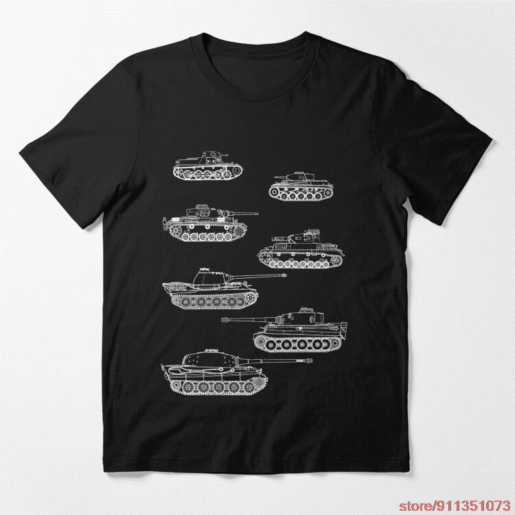 Футболка German Panzers of WWII унисекс/мужская футболка из 100% хлопка мужская в стиле хип