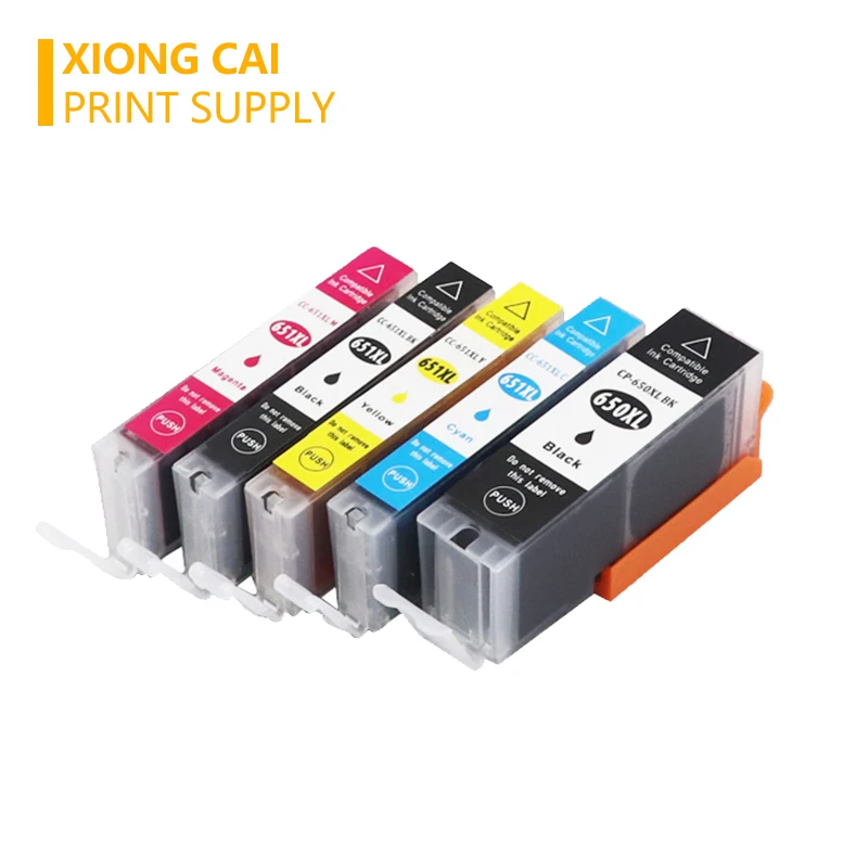 Совместимые чернильные картриджи PGI 650 CLI 651 для принтера Canon Pixma MG6360 MG6460 MG7160 iX6860 MX926