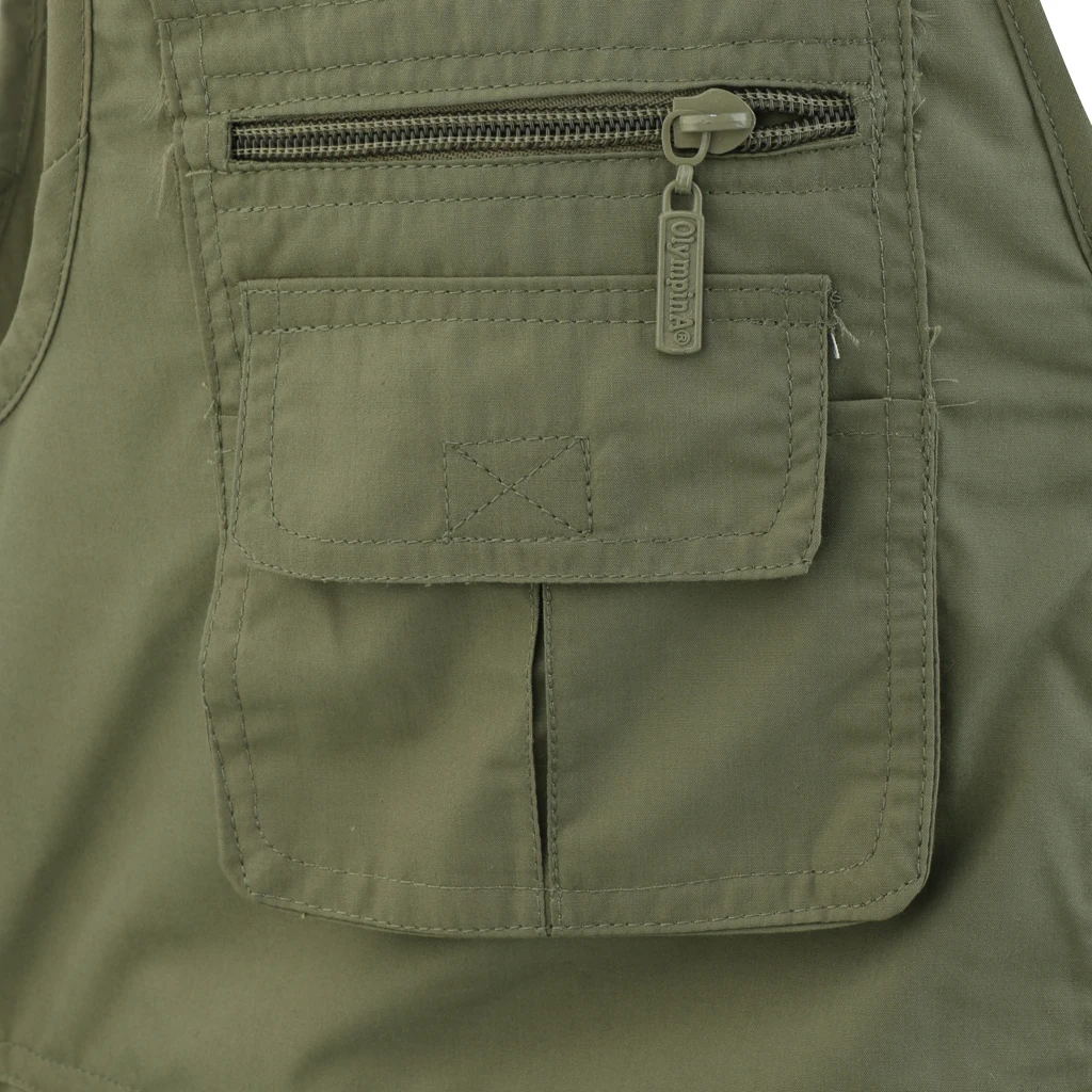 Men's Fishing Vest Photography Casual Waistcoat Multi Pockets Jackets Vests Outdoor | Спорт и развлечения