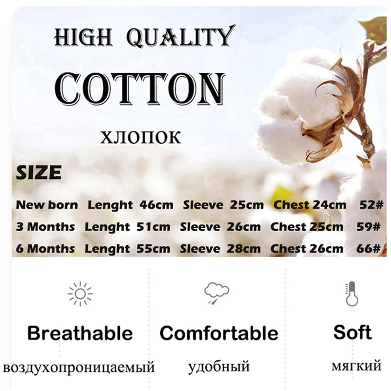 0-6Month Newborn Baby Romper Clothes 2020 Spring Autumn Long sleeve infant clothing Boneless Soft 100 % cotton girl clothes | Мать и