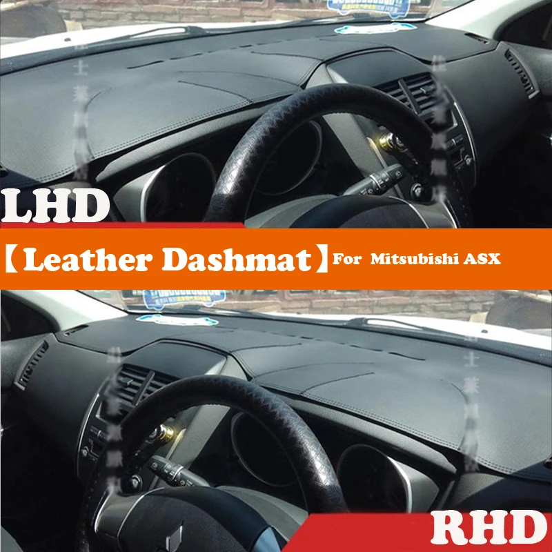 

Leather Dashmat Accessories Car-Styling Dashboard Covers Pad Dash Mat Sunshade For Mitsubishi ASX 2011 2012 2013 2014~2020 RVR