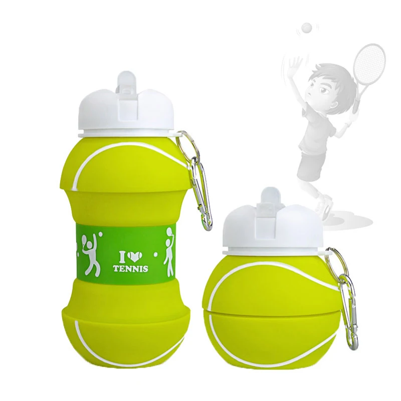 Folding Water Bottle Leakproof Portable Sports Plastic Kettle Travel Hiking Office School Healthy Material Kids Water Bottle