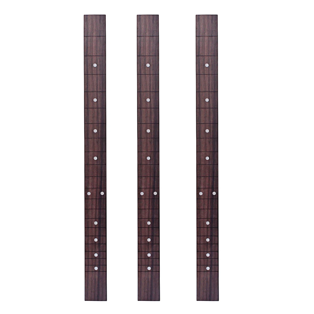 3 Pieces Rosewood 21 Frets String Cigar Box Guitar Fretboard Fingerboard | Спорт и развлечения