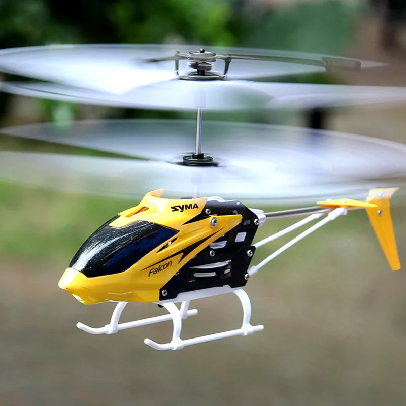 RC вертолет W25 2 канальный мини самолет красный желтый с гироскопом устойчивые к