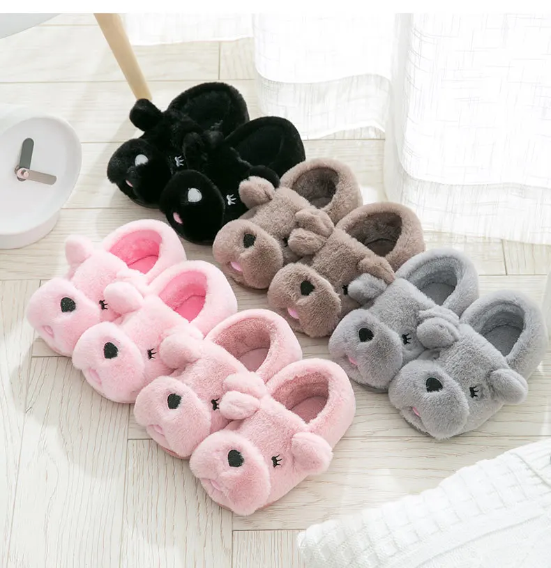 Детские хлопковые тапочки Детская домашняя обувь зимние домашние для маленьких
