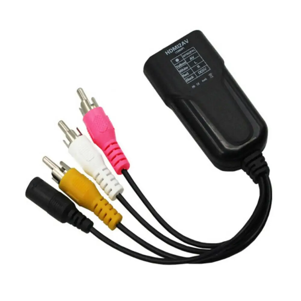 

50% Off 1080p Mini HDMI-compatible to AV Signal Converter Composite Video Audio NTSC PAL Adapter