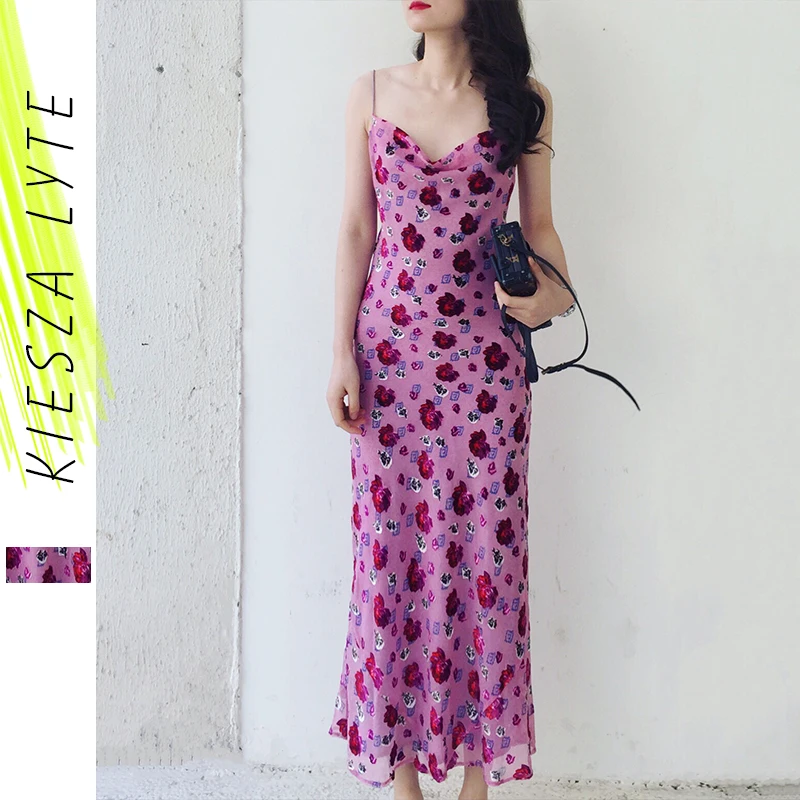 Женское платье с цветочным рисунком 2020 Весна Лето сексуальное Бохо на бретелях