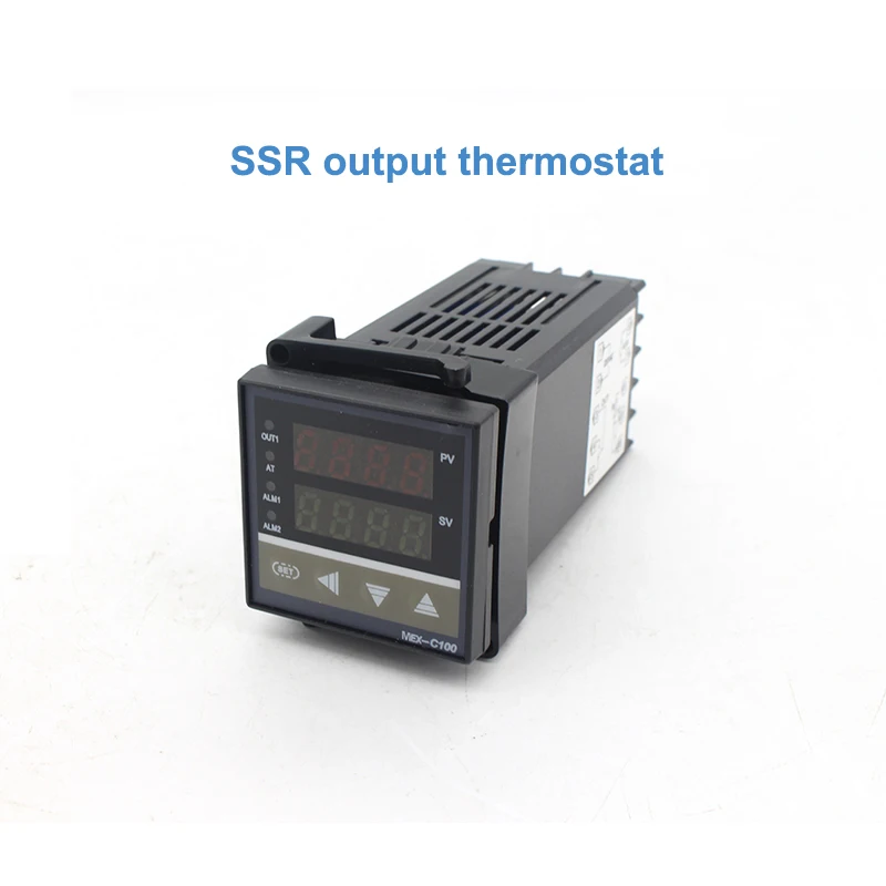 B Цифровой PID контроллер температуры ManHua MEX-C100 REX C100 термостат+ 40DA SSR реле+ K термопара 1 м Зонд RKC - Цвет: B