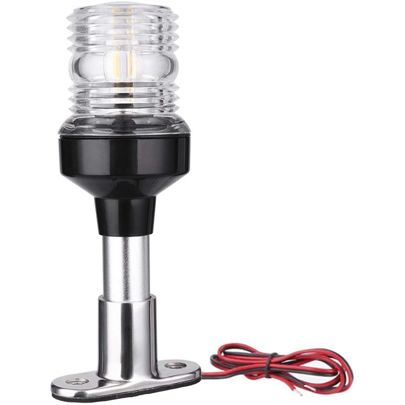 

8 дюймов сложить светодиодный навигации светильник 360 градусов парусный спорт сигнальные лампы для яхты короче якорь светильник