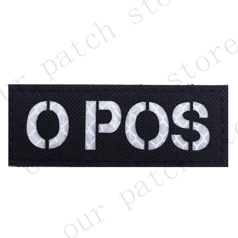Крови Тип A B O AB POS инфракрасный обратный Тактический Военный Патч сp Multicam чехол