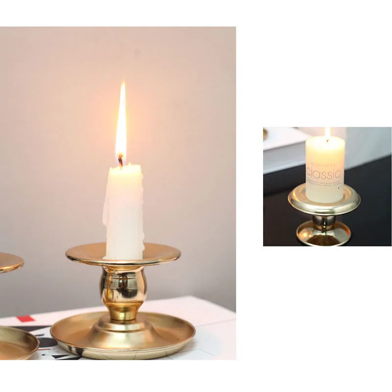 6 шт./партия металлический подсвечник декоративный для дома геометрический Свеча