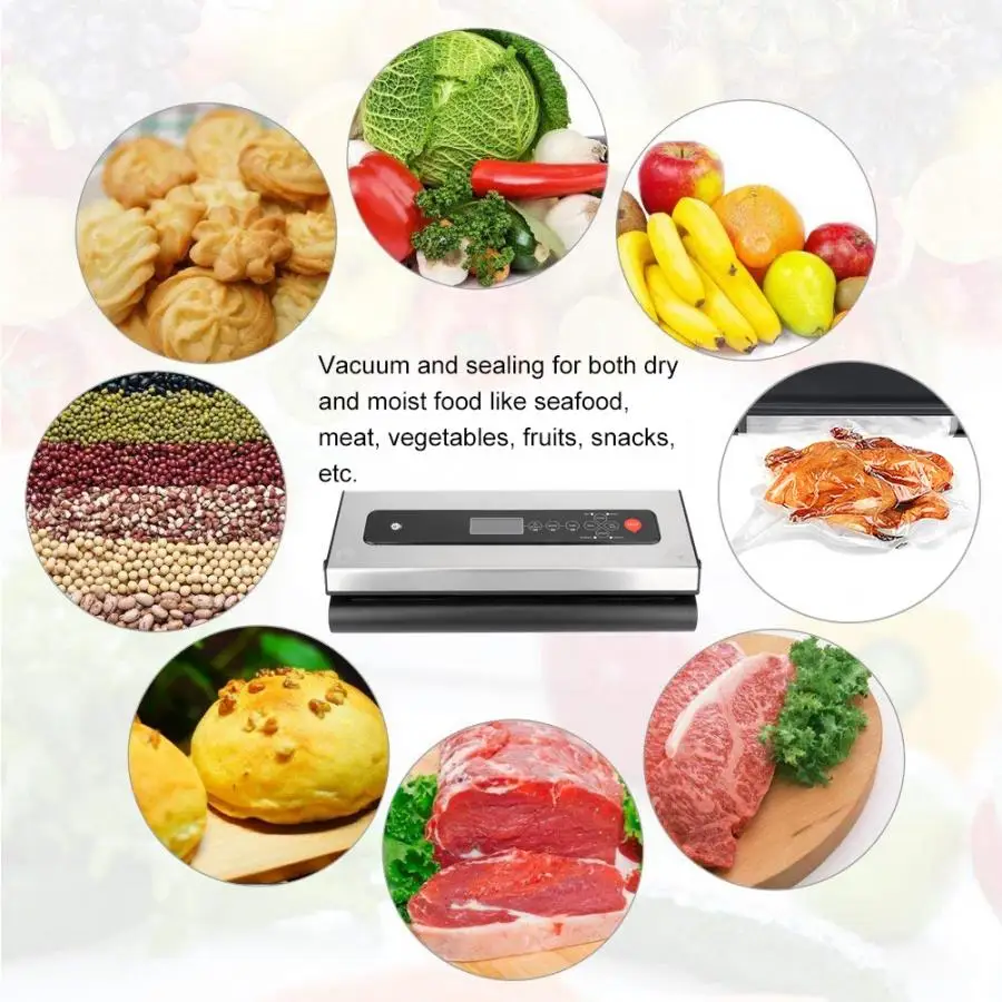 ЕС/США/Великобритания штепсельная вилка бытовой вакуумный упаковщик для пищевых