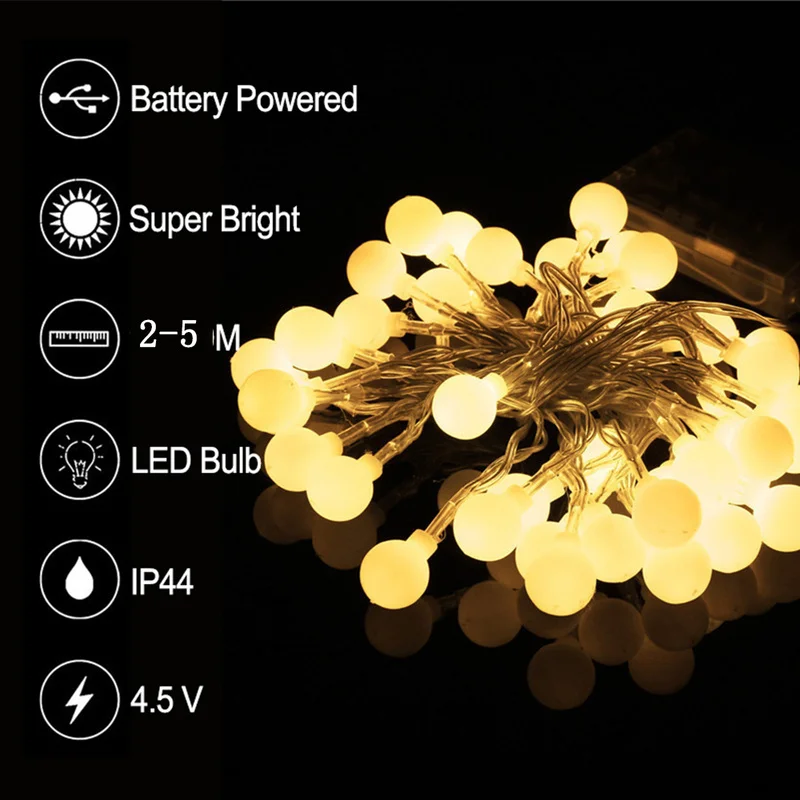 Гирлянда светодиодный гирлянда Рождественские домашние сказочные огни на