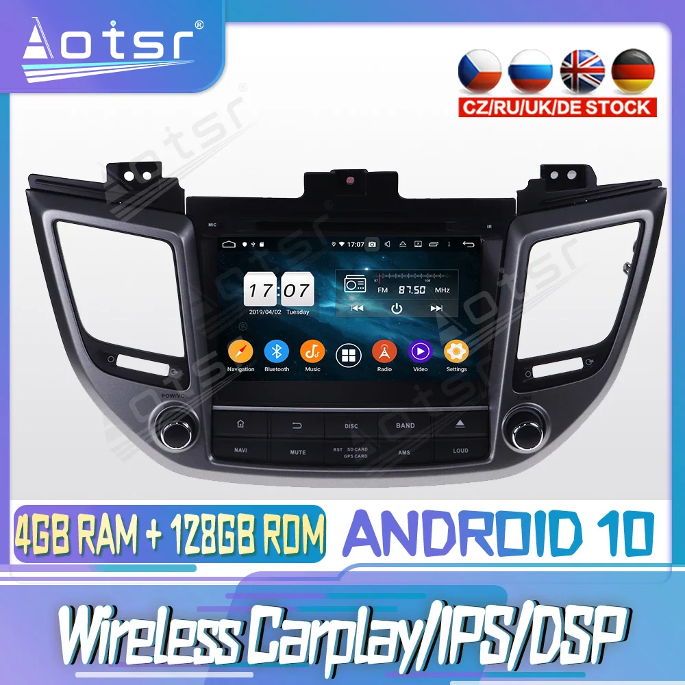 

Android 10 PX6 128G для Hyundai Tucson/IX35 Автомобильный CD DVD GPS навигация Авто Радио стерео видео мультимедиа плеер головное устройство 2din