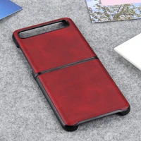 leather case for samsung galaxy z flip case anti fall business cover