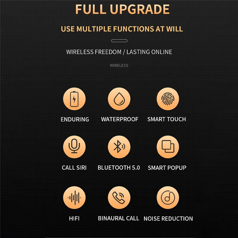 

TWS Pro6 Wireless Headphones Pro 6 Bluetooth Earphones Earbuds Ear Bods Stereo Sport Waterproof Headset Microphone