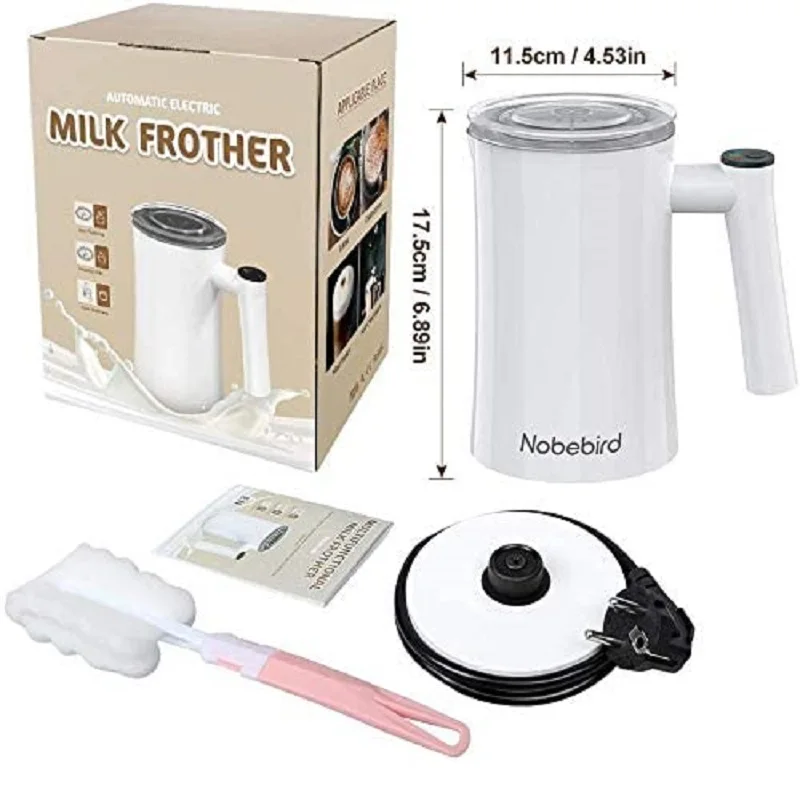 

Nobebird Milk Frother Electric Hot Steamer Making Latte Cappuccino Chocolate Automatic Warmer Stainless Steel Home Appliances