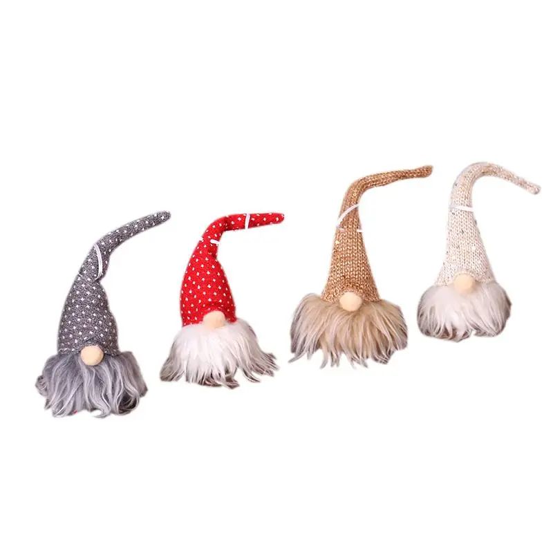 

LED Lighting Christmas Faceless Gnome Santa Xmas Tree Hanging Ornament Doll Decoration Home Pendant Gifts Drop Ornaments Party