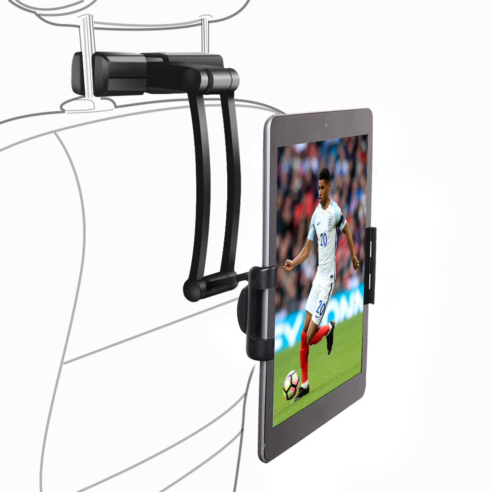 

Car Mobile Phone Holder Car Headrest Tablet Mount Adjustable Backseat Smartphone Holder for HUAWEI Xiaomi IPhone X 12 13