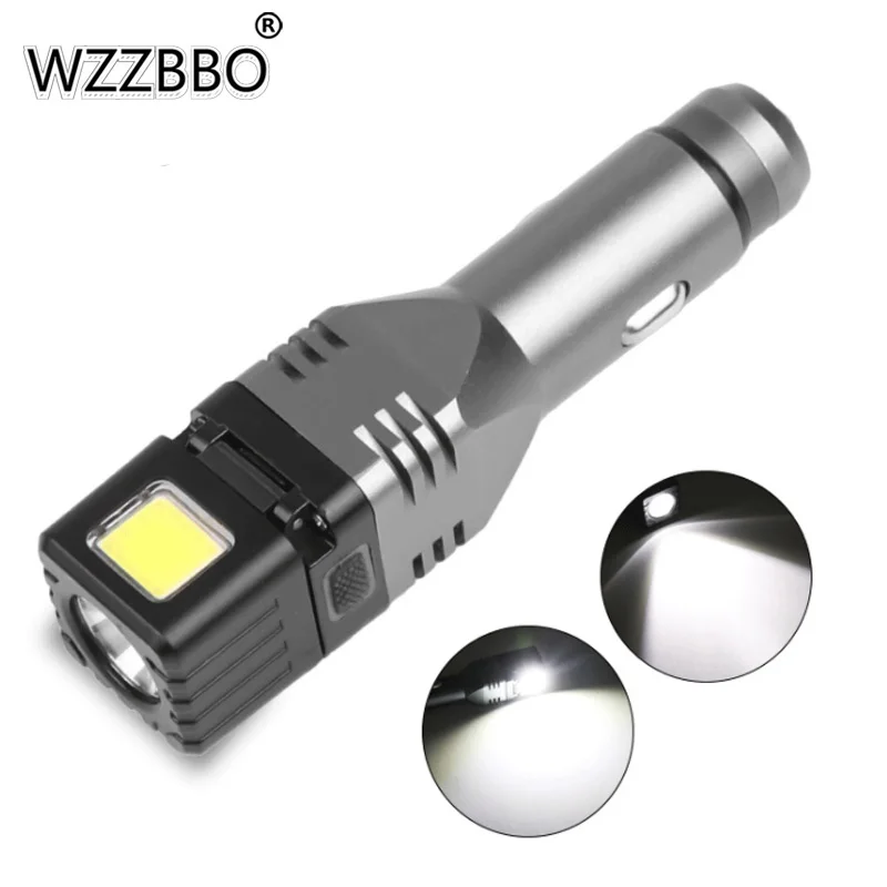 

XPG+COB Flashlight Built-in Output with Magnet Foldable Car Rechargeable Flashlight