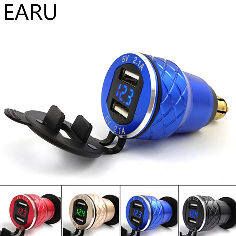 

4. Измеритель напряжения 2А, дисплей вольтметра, немецкий мотоцикл, автомобиль, Usb-зарядное устройство, Модифицированная зарядная головка