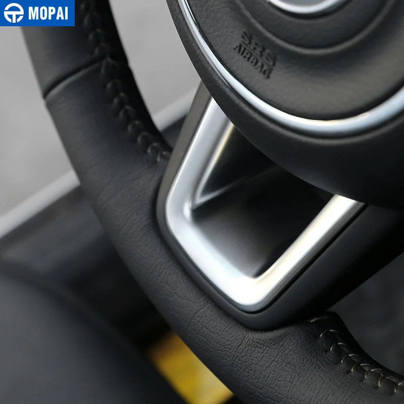 MOPAI ABS украшение для салона автомобиля на руль накладка наклейки Jeep Renegade 2015 + Compass