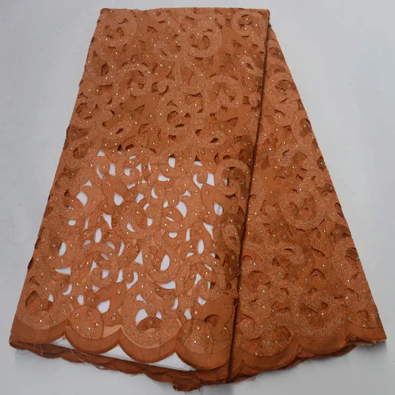 African Wthie Lace Fabric 2019 High Quality Rhinestones Net Tulle Mesh Fabrics Latest Organza ZW011 | Дом и сад