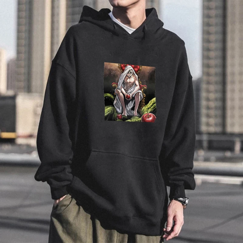 Толстовка в стиле аниме Харадзюку с героями мультфильмов толстовка капюшоном