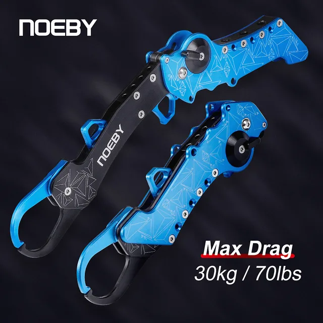 Noeby New Collapsible Fishing Grip Aluminium Alloy Fish Lip Grip Fish Hook Controller Adjustable with Connect Ring Fishing Tool 1