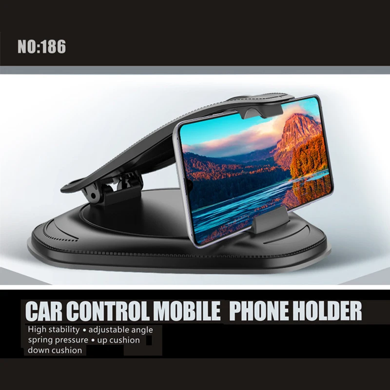 

Universal Dashboard Car Phone Holder Stand Smartphone Mount Bracket Anti Skid Car Holder Fold clip for 4-5.8 Inch phones