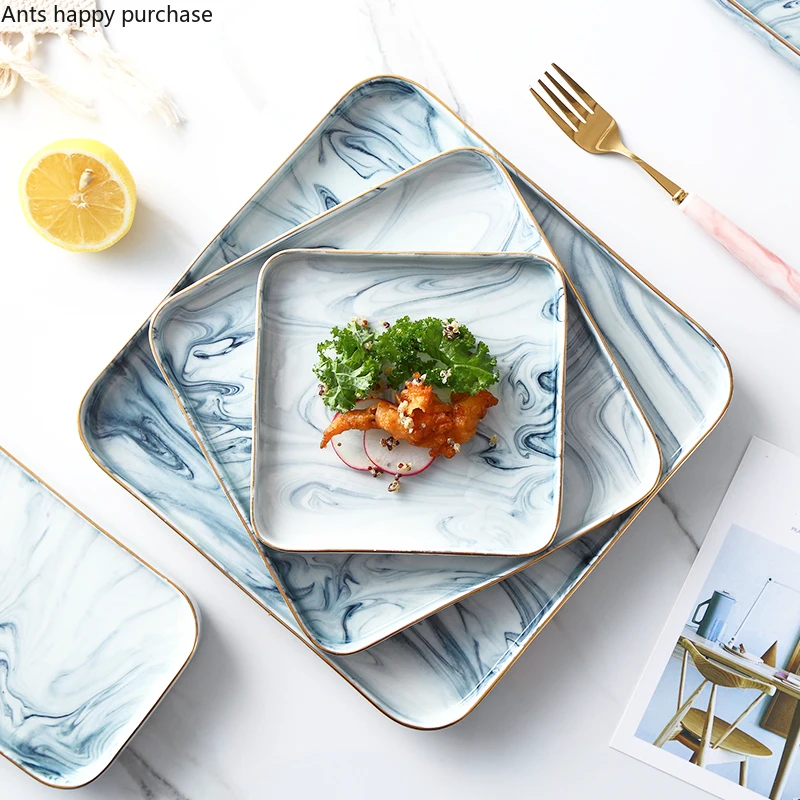 Посылка посуды в скандинавском стиле для ресторана стейка Западная тарелка