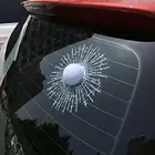 Забавные 3D мяч для гольфа хит окна трещины автомобильные наклейки на ветровое стекло стикер украшения автомобиля внешние аксессуары из бутика