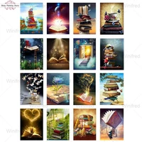 diy 5d diamond embroidery magical book abstract scenery dreamy diamond painting picture of rhinestones cross stitch kit handmade