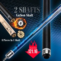 PREOAIDR 3142 9K Billiard Pool Cue  8 Pieces in 1 Laminated Technology &Carbon Maple Shaft 11.75/ 12.75mm Uni-loc Joint Stick