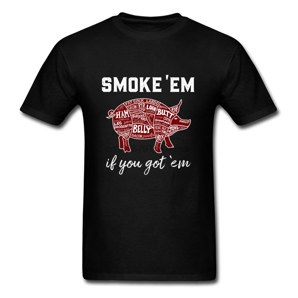 Дымовые футболки для барбекю со Свинкой гик лето осень топ обычные топы рубашки