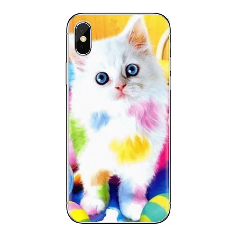 Красочные Кошки мягкие прозрачные чехлы для huawei P Smart Y6 P8 P9 P10 Plus Nova P20 Lite Pro Mini 2017