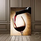 Настенная картина без рамки в стиле индастриал, винтажная картина с изображением вина, Настенная картина для декора гостиной, ретро холст, плакат