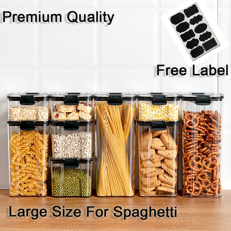 

Food Storage Container Plastic Air Tight Food Storage Jar Kitchen Storage Jar Food Storage Box Multigrain Canisters Storage Can