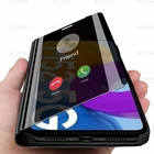 Умный зеркальный чехол для телефона Samsung Galaxy M52, магнитная подставка, чехол-книжка для samsung m12 m62 m31 m21, противоударный чехол