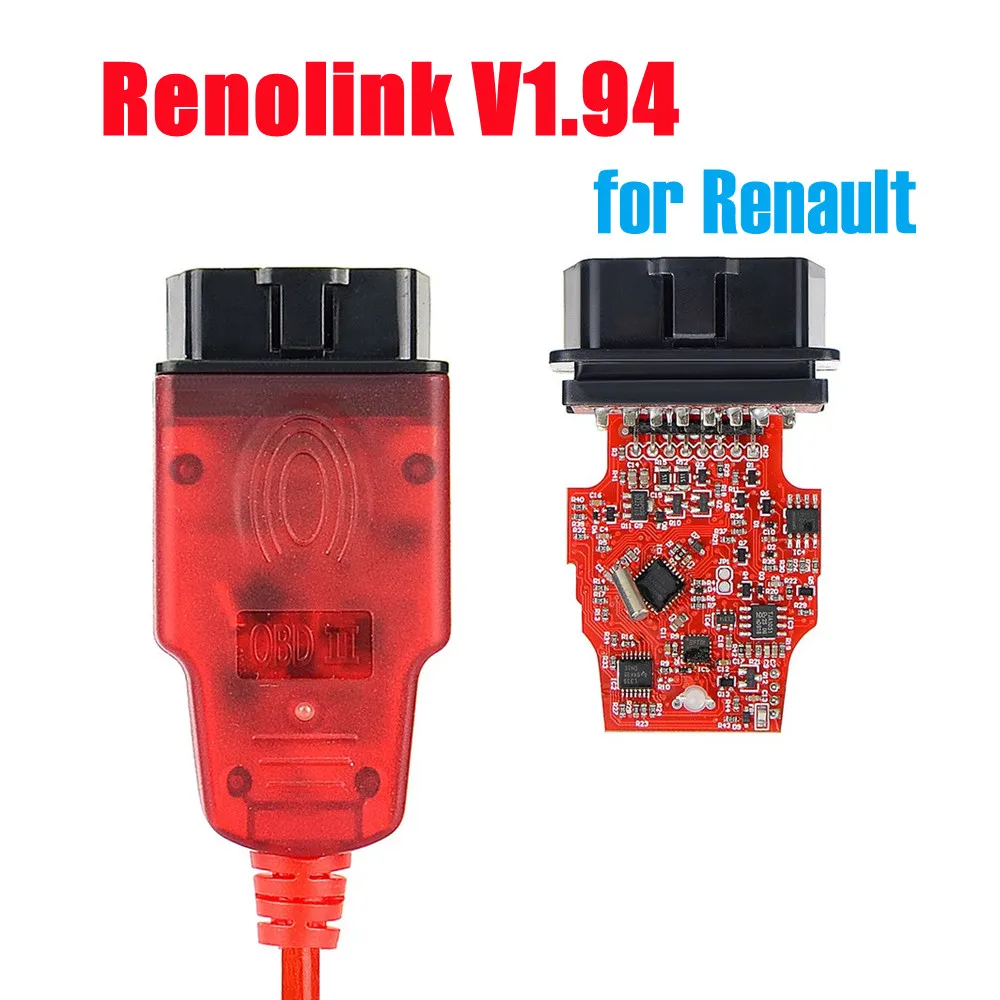 Диагностический интерфейс Renolink V194 OBD2 для Renault программатор ECU подушка