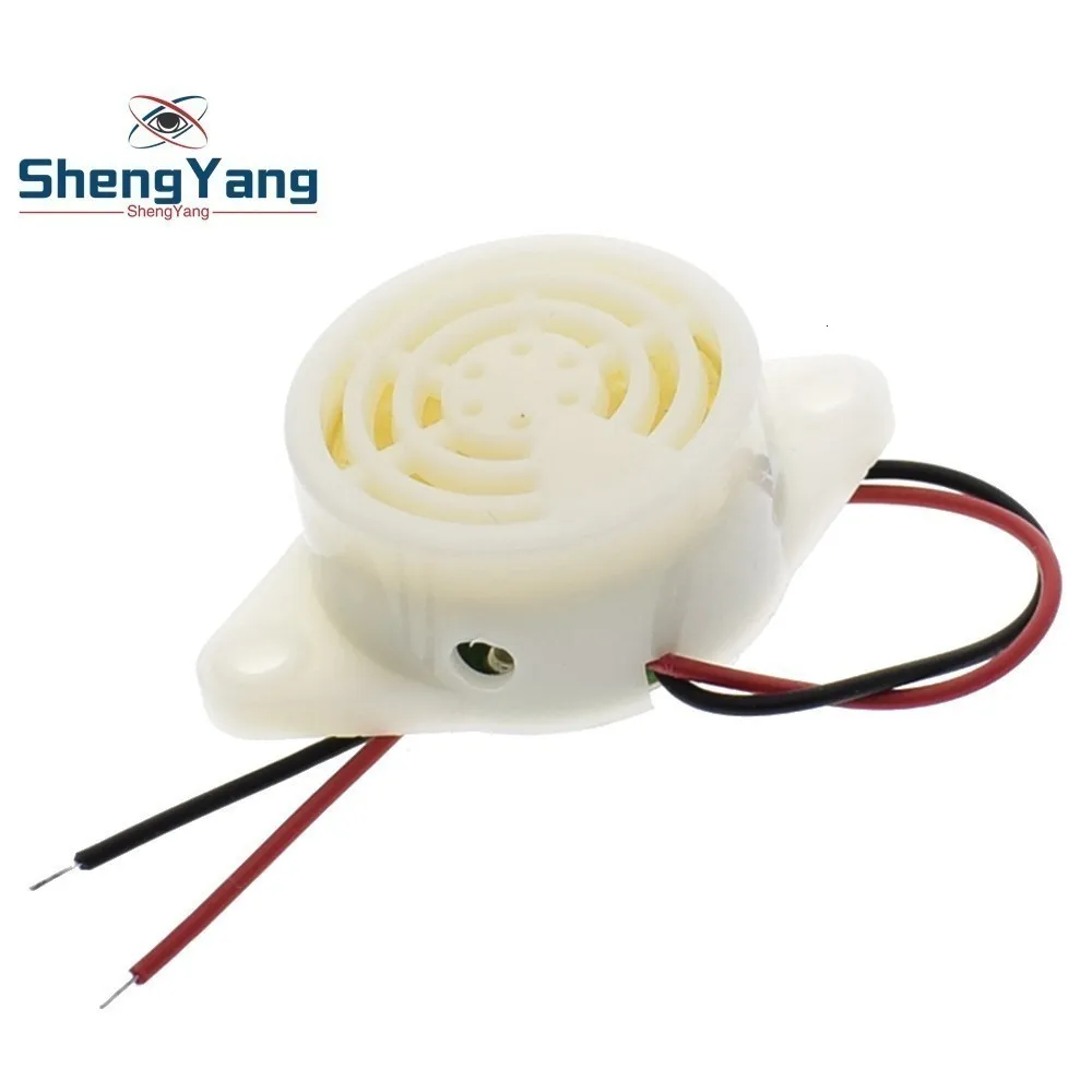 ShengYang 2 шт./лот 95 дБ Сигнализация высокой децибел 3-24 в 12 В Электронный звуковой сигнал прерывистый непрерывный звуковой сигнал для Arduino SFM-27