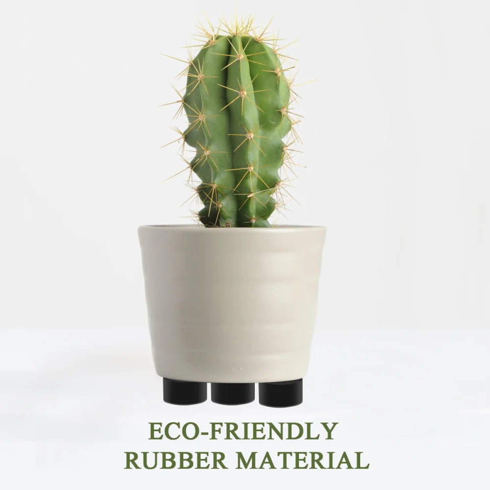 

Yarnow 20PCS Portable Flowerpot Foot Pads Round Rubber Absorbing Mats Shockproof Plant Pot Cushion Multi-purpose Pad for Modern