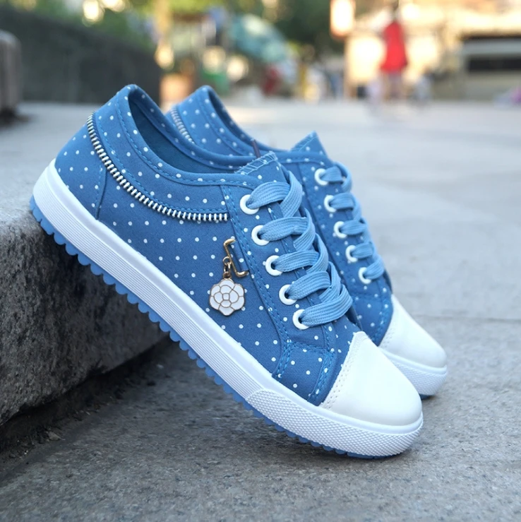 

Vulcanize Shoes Women Canvas Chic High Top Denim Leisure Footwear Womens All-match Flat Zipper Walkin Korean Ladies Breathable